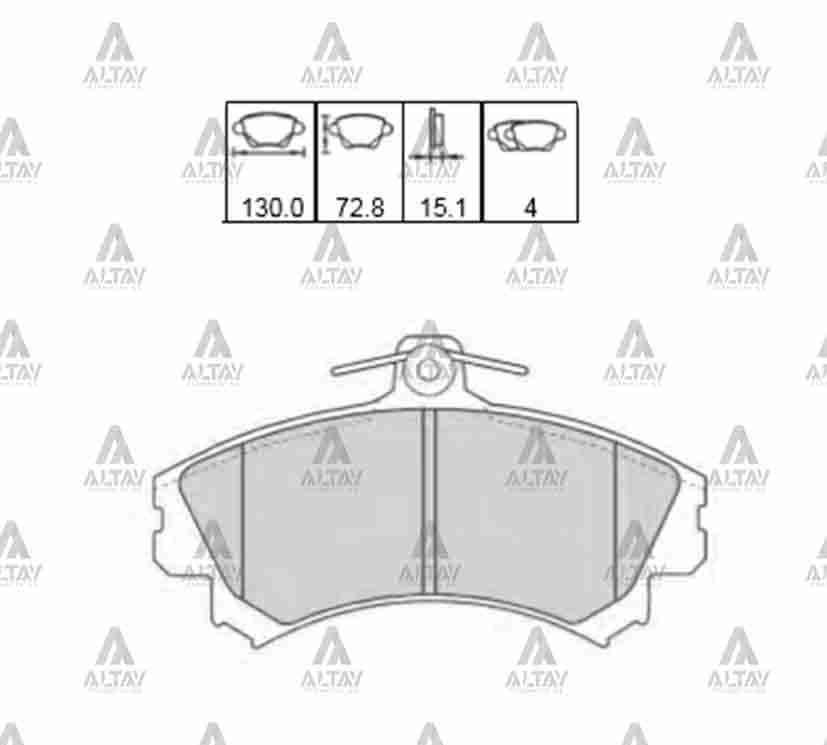 Mitsubishi Colt Ön Fren Balata Carısma . OEM 3345670